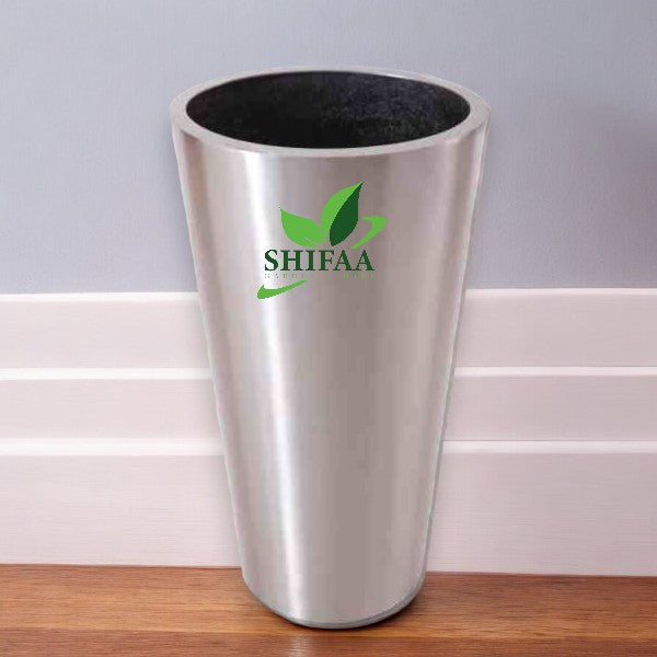 Stainless steel conical Plant pot